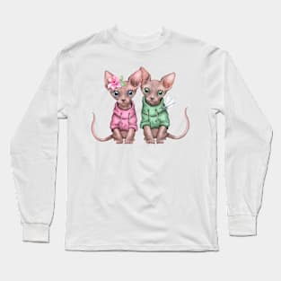 Two cute kittens Long Sleeve T-Shirt